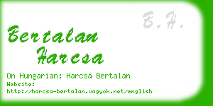 bertalan harcsa business card